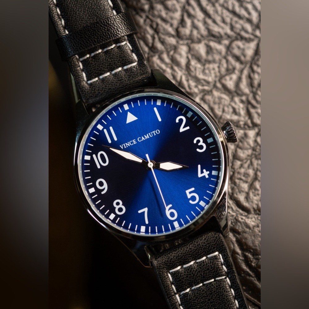 Vince camuto aldo blue face men’s watch